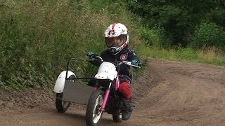 Kinder Motocross  Sidecar mit Fina 4 Jahre alt [upl. by Tressia]