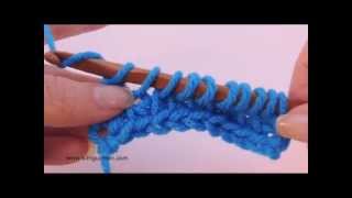 Tunisian Crochet Simple Stitch aka Afghan Stitch [upl. by Anselm]