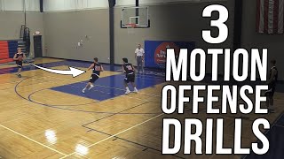 3 Motion Offense Drills  How To Coach Screening amp Cutting [upl. by Cally]