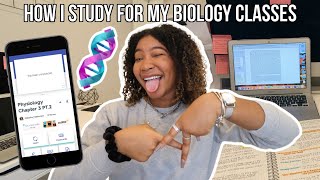 How I STUDY for my Biology Classes  Biomedical Science Major [upl. by Florella]