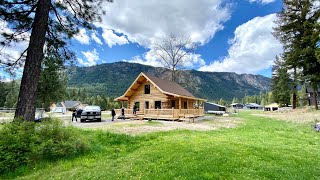 Amish Log Cabin 26’x34’ Tour Inside and Out [upl. by Acinod]