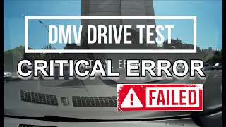 DMV Drive Test CRITICAL ERROR – FAIL Stay calm and Pass [upl. by Ita473]