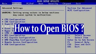 How to Enter BIOS Configuration on Windows 10 [upl. by Adnulahs]