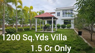 1200 Sqyards Duplex Villa For Sale In Gated community Hyderabad [upl. by Aniri114]