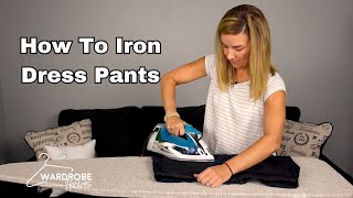 How to Iron Dress Pants or Slacks [upl. by Mitchael890]