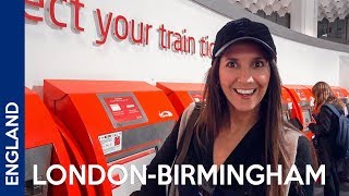 LondonBirmingham First time riding a train in the UK [upl. by Sherris]