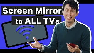 How to Screen Mirror iPhone amp iPad to Any Smart TV Samsung LG Sony Roku Fire TV Hisense TCL [upl. by Bohs]