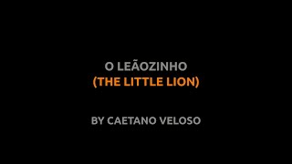 O Leãozinho  Caetano Veloso feat Maria Gadú  Lyrics video english português translation [upl. by Ronaele]