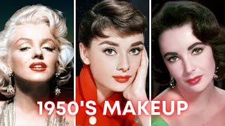 1950s OLD HOLLYWOOD GLAM Makeup Tutorial  3 Iconic Makeup Looks [upl. by Nrehtak]