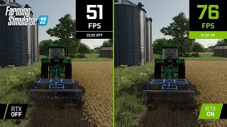 Farming Simulator 22  4K NVIDIA DLSS Comparison [upl. by Lovich]