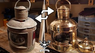 Old Brass Lantern Restoration [upl. by Amehsyt588]