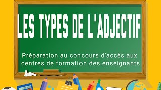 Les types de ladjectif [upl. by Gert]