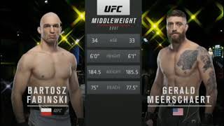 Gerald Meerschaert vs Bartosz Fabinski  UFC VEGAS 24  Full fight Highlights [upl. by Illil]