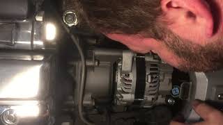 Goldwing GL1800 Installing alternator [upl. by Aicittel352]