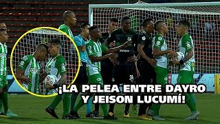 VIDEO El cabezazo de Jeison Lucumí a Dayro Moreno en NacionalCali [upl. by Nemajneb]