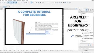 ArchiCAD Complete Tutorial for Beginners  Basic Fundamentals Steps to Start [upl. by Boff389]