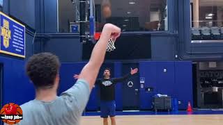 Klay Thompson Shooting 3s At Warriors Practice With Zaza HoopJab NBA [upl. by Charpentier]