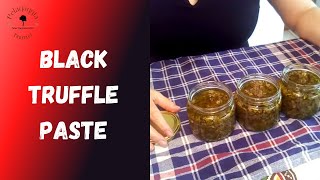 How to make black truffle paste  using a surplus of tuber aestivum [upl. by Cirdnek432]