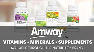 Nutrilite Vitamins Minerals amp Phytonutrient Supplements  Amway [upl. by Oriole]