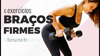 6 Exercícios favoritos com halteres para braços firmes  casa ou ginásio [upl. by Markiv]