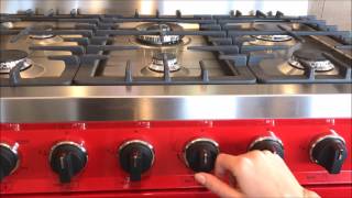 Smeg All Gas Ranges Instructions  Tutorial C30GG TRU36GG C36GG C24GGXU [upl. by Oravla]