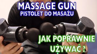 Jak używać massage gun pistolet do masażu  Masażer wibracyjny na bolące mięśnie i nie tylko 🔥 [upl. by Rashidi]