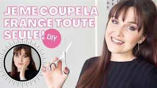 DIY COIFFURE  Comment COUPER SA FRANGE soimême  Tutoriel Frange [upl. by Neiman]