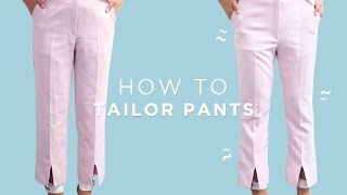 ✂ How To Tailor Pants  Beginner Sewing [upl. by Gare]