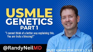 USMLE STEP 1 GENETICS THE BASICS w Questions [upl. by Nahpos]