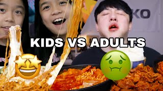 KIDS VS ADULTS MUKBANG Pt2 [upl. by Ebby]