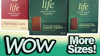 Life Application LARGE PRINT amp Personal Size Study Bibles NLT amp NIV from Tyndale  Review [upl. by Quartis783]