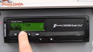 How to change time on a Digital Tachograph  Stoneridge SE5000 [upl. by Melly]