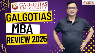 GALGOTIAS UNIVERSITY GREATER NOIDA MBA REVIEW  FEES  ELIGIBILITY  PLACEMENTS mbacourse [upl. by Aarika]