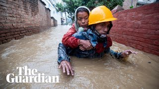 Deadly monsoon floods and landslides hit Nepal [upl. by Wan]