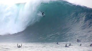 Surfers Catch Unbelievable Waves at The Wedge [upl. by Otilesoj778]