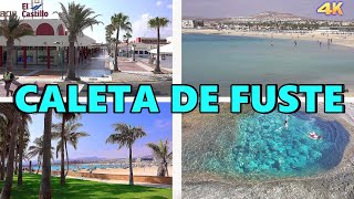 CALETA DE FUSTE  FUERTEVENTURA 4K [upl. by Drawde]