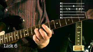 Easy A minor Blues Licks Lesson [upl. by Bell]