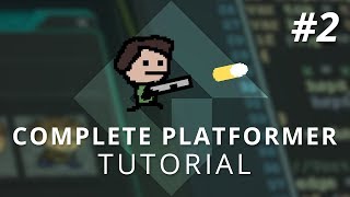 GameMaker Studio 2 Complete Platformer Tutorial Part 2 Animated Player [upl. by Ennairb]