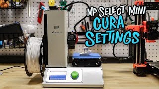 3D Printing Monoprice Mini Select Cura Settings [upl. by Akired]