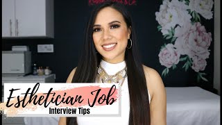 ESTHETICIAN JOB INTERVIEW TIPS  WHAT TO WEAR  WHAT TO EXPECT  QUESTIONS TO ASK [upl. by Nile85]