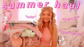 SUMMER TRYON CLOTHING HAUL 2021 pinterest inspired summer essentials trendy [upl. by Elmina271]