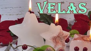 Cómo hacer velas caseras aromáticas Velas con moldes [upl. by Doralynne729]