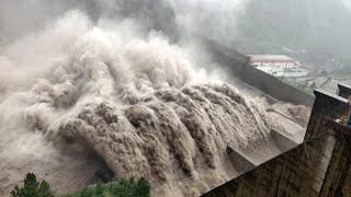 Salal Dam Gates Opened As Water Level Rise Due To Heavy Rain [upl. by Icam961]