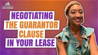 What does having a guarantor mean in commercial lease and how to negotiate guarantor clause [upl. by Sherard]