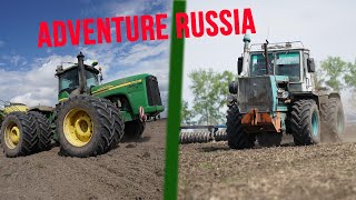 Farming in Russia Kirovets Rostselmash amp Siberia  Farmworldtv on the road [upl. by Robbie60]