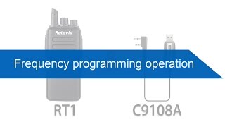 Retevis walkie talkie Frequency programming operation [upl. by Surazal]