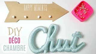 DIY DÉCORATIONS CHAMBRE AVEC PRESQUE RIEN [upl. by Eiwoh]