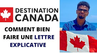 LETTRE EXPLICATIVES VISA VISITEUR CANADA [upl. by Ellenid]