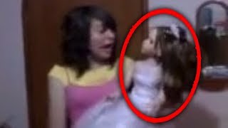 Top 5 Creepy Haunted Dolls CAUGHT MOVING ON CAMERA 2 [upl. by Llemert]