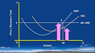 Perfect Competition  ShortRun Equilibrium of a Firm Super Normal Profit [upl. by Ardnahs]